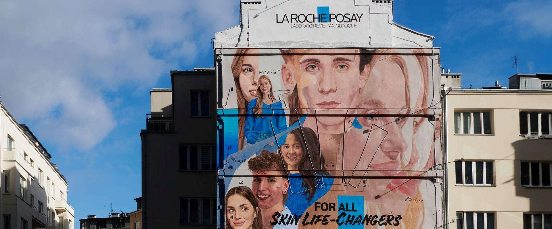 Mural związany z aktualną kampanią La Roche-Posay