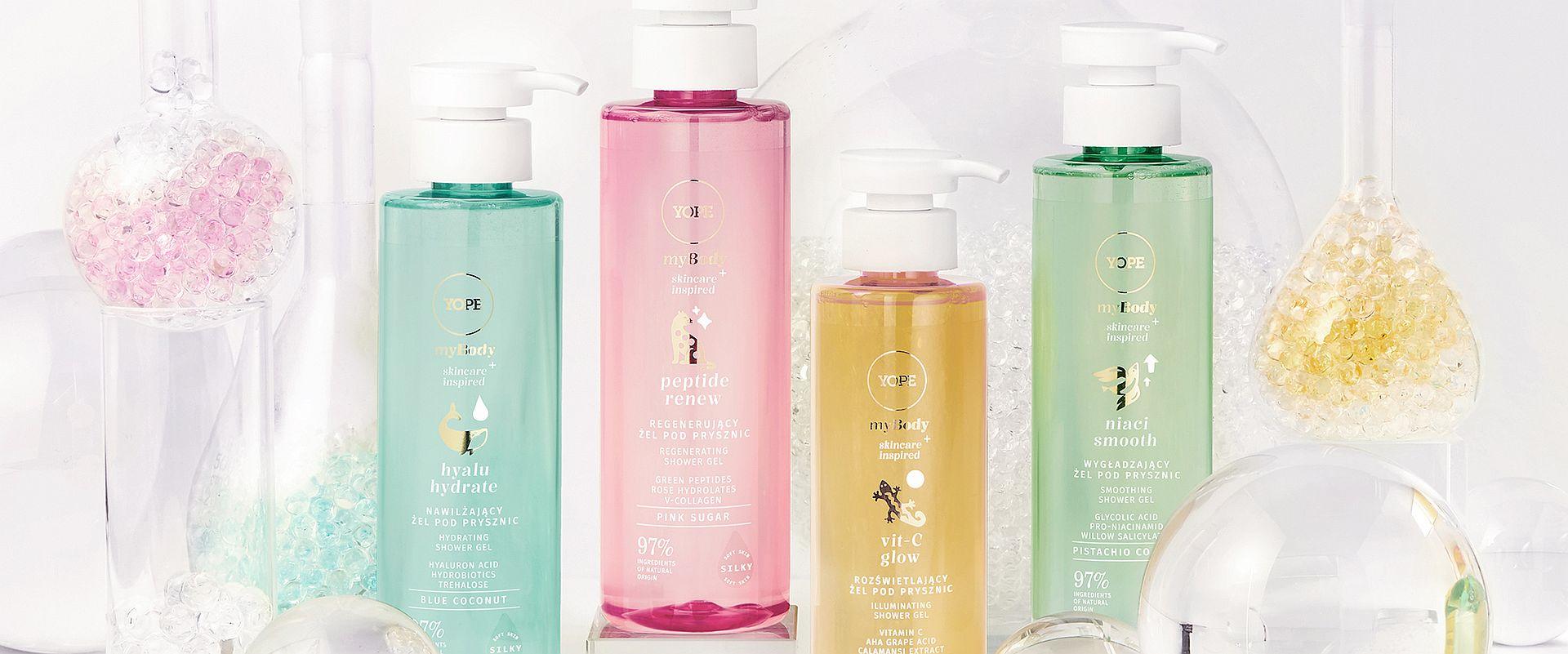 myBody Skincare Inspired - żele pod prysznic Yope