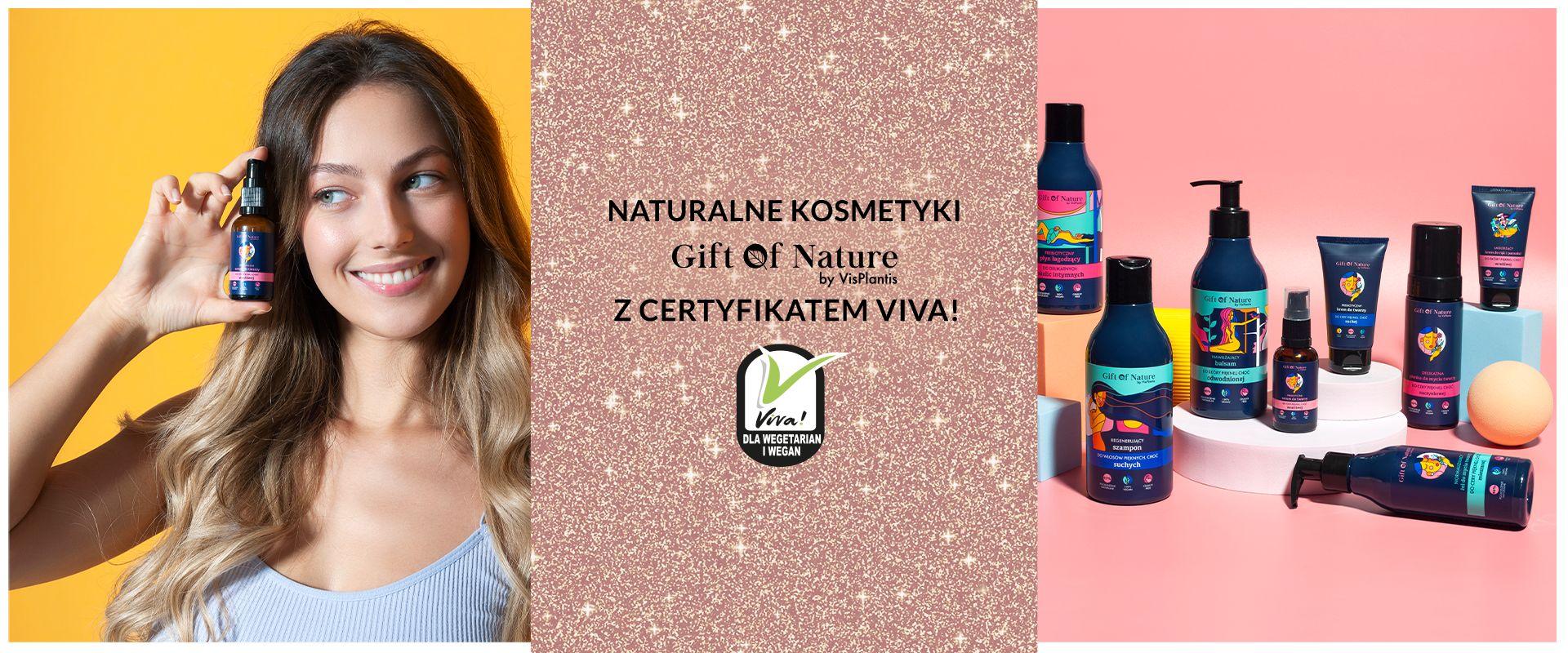 Seria kosmetyków Gift of Nature by Vis Plantis z certyfikatem fundacji VIVA!